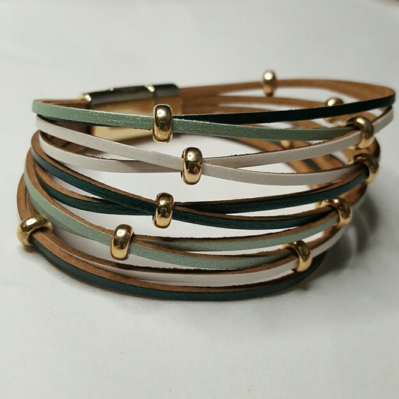 Jewelry - Multistrand Leather Bracelet